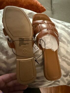 torrid Brown Braided Slide Sandals